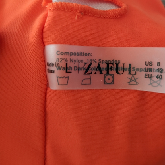 Women's One Piece Swimsuit Twisted Top Detail L - Picture 2 of 2